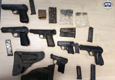 Pistolety znalezione w rybniku